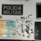 Polícia militar apreende casal com um drogas na comunidade de Baixa do Meio, distrito de Guamaré/RN