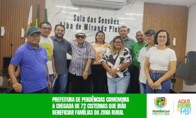 ÁGUA PARA TRANSFORMAR VIDAS: 72 CISTERNAS CHEGAM À ZONA RURAL DE PENDÊNCIAS!