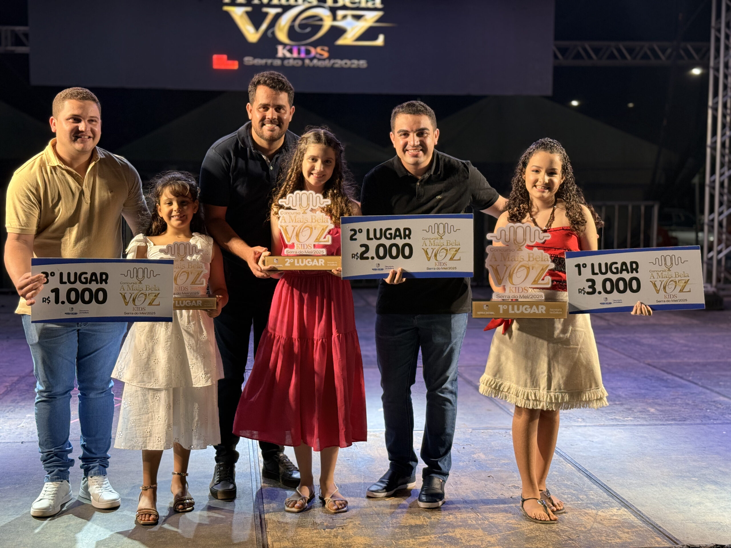 Serra do Mel conhece os vencedores do 1º concurso “A Mais Bela Voz Kids”