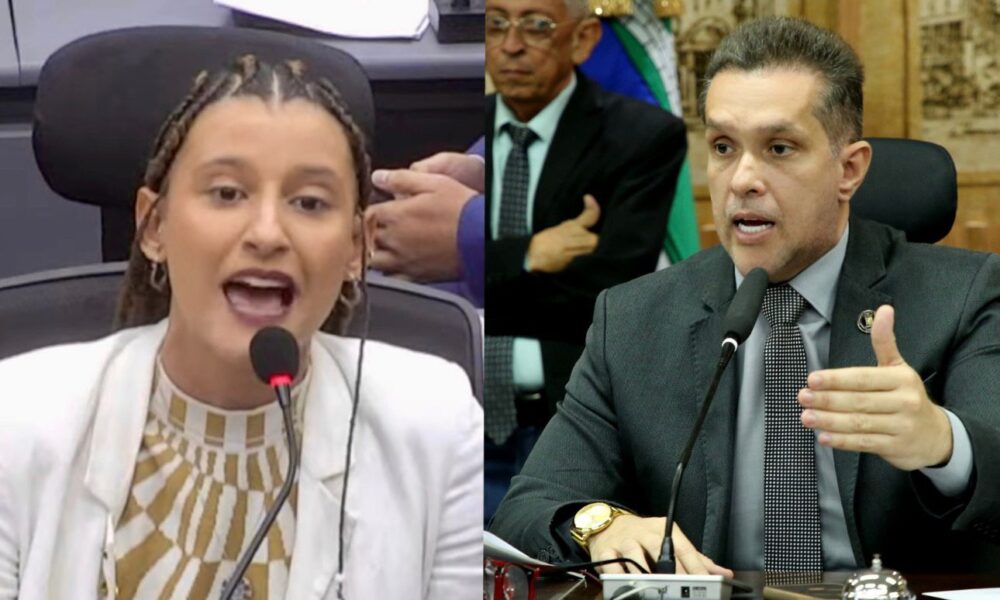 VEREADORA BRISA BRACCHI SURTA E TENTA IMPEDIR SESSÃO; PRESIDENTE ERIKO JÁCOME É ALVO DE ATAQUES